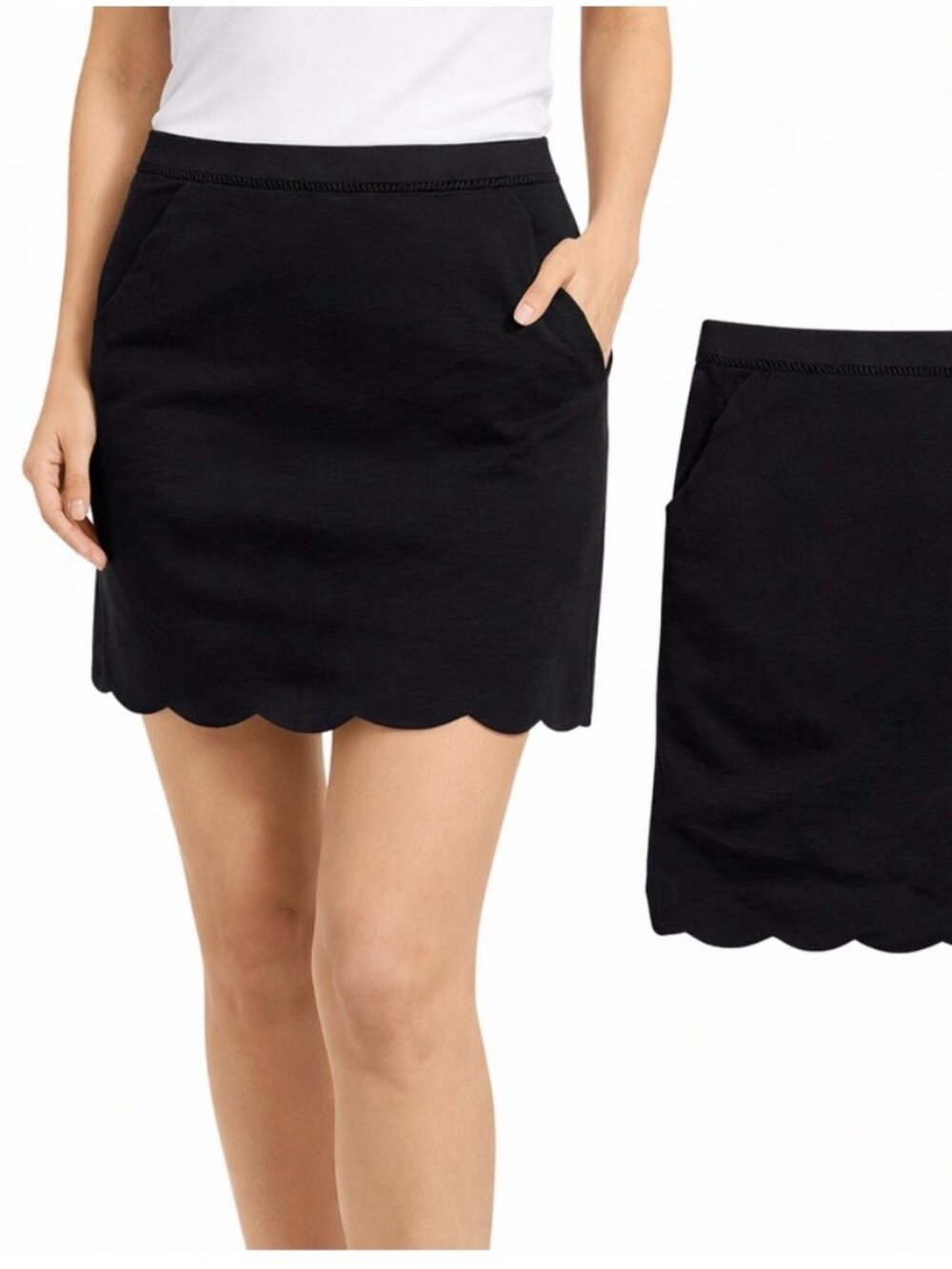 Skies Are Blue Berenice Scallop Hem Skirt Size L